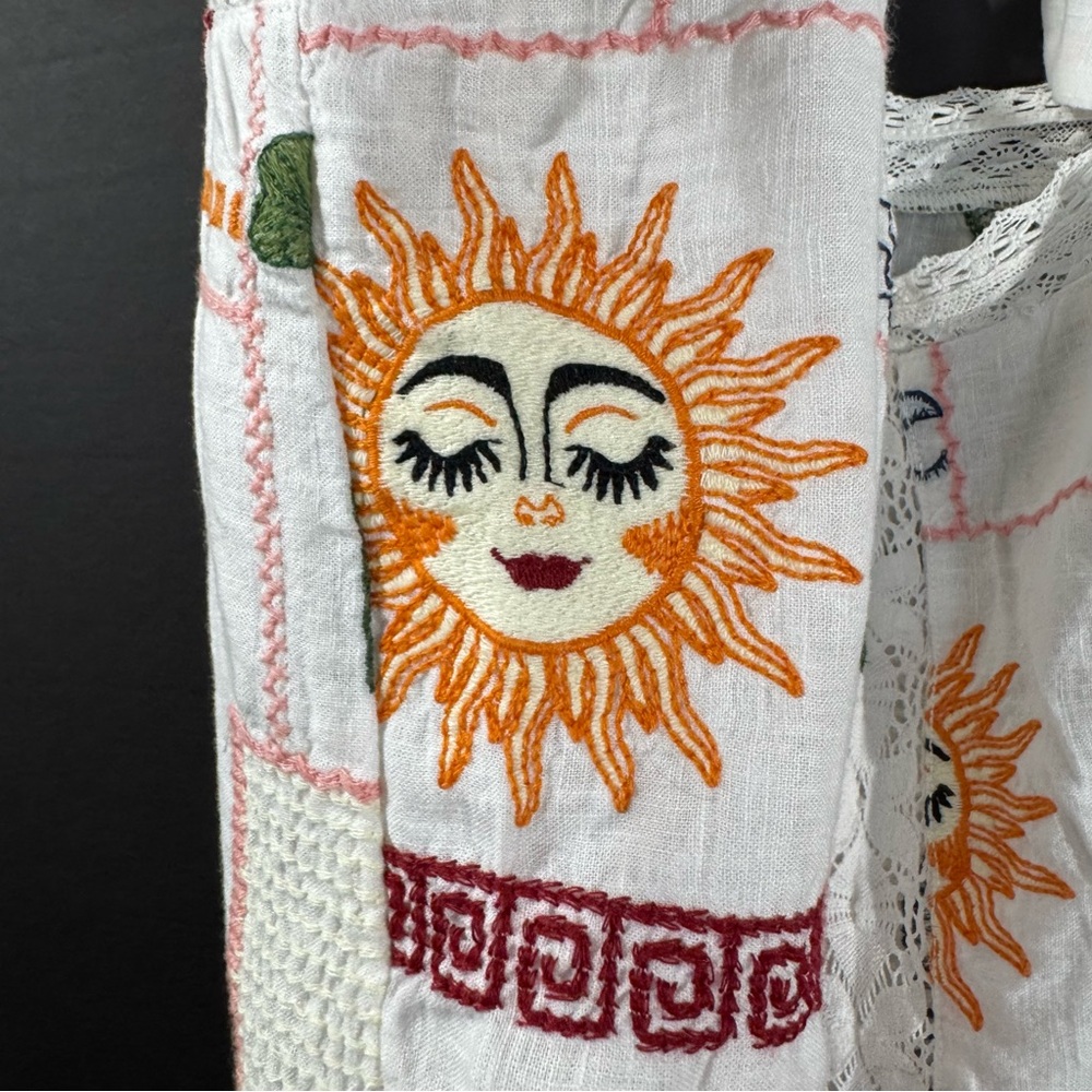 Pilcro Embroidered patchwork Crop Top - image 7